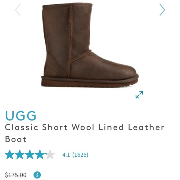 UGGs Classic Short Leather Boot Sz3 - Picture 11 of 11